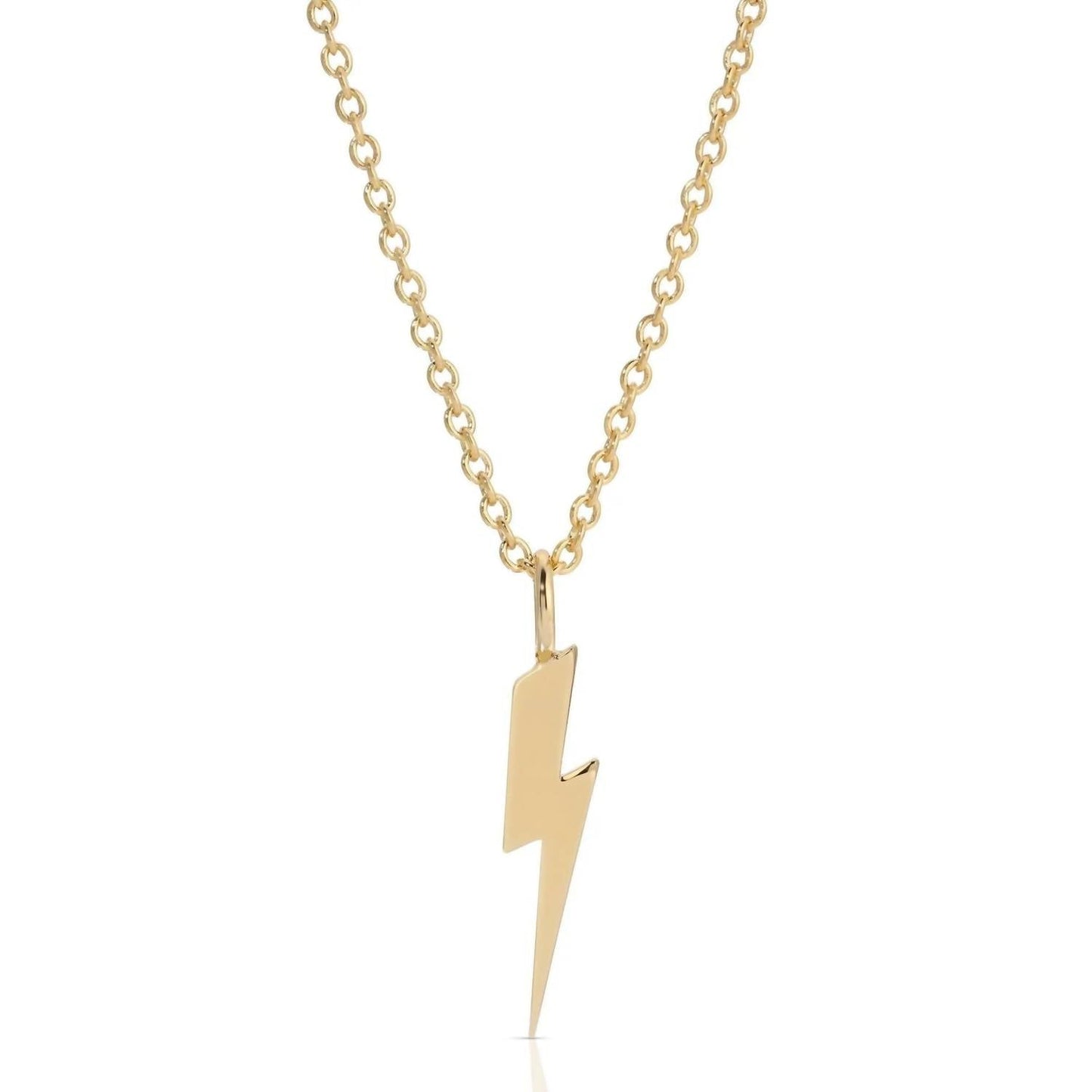 Eklexic - Women's Katie Lightning Bolt Charm Necklace