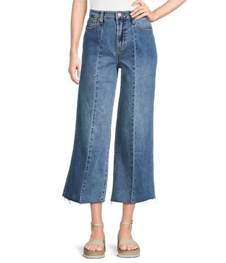 Dear John Denim - Audrey Stretch Denim Cropped Wide Leg Jeans