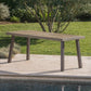 Acacia Wood Dining Table with Slat Design
