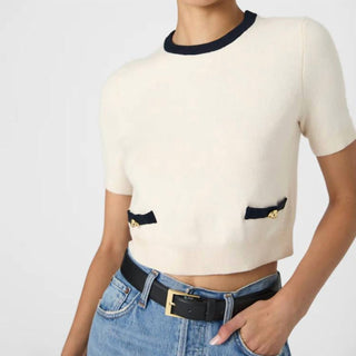 French Connection - Blusa de manga curta Babysoft