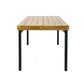 Acacia Wood Patio Dining Table, 69'L Rectangle Outdoor Table