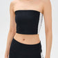 Beyond Yoga - Spacedye Line Up Strapless Cropped Top