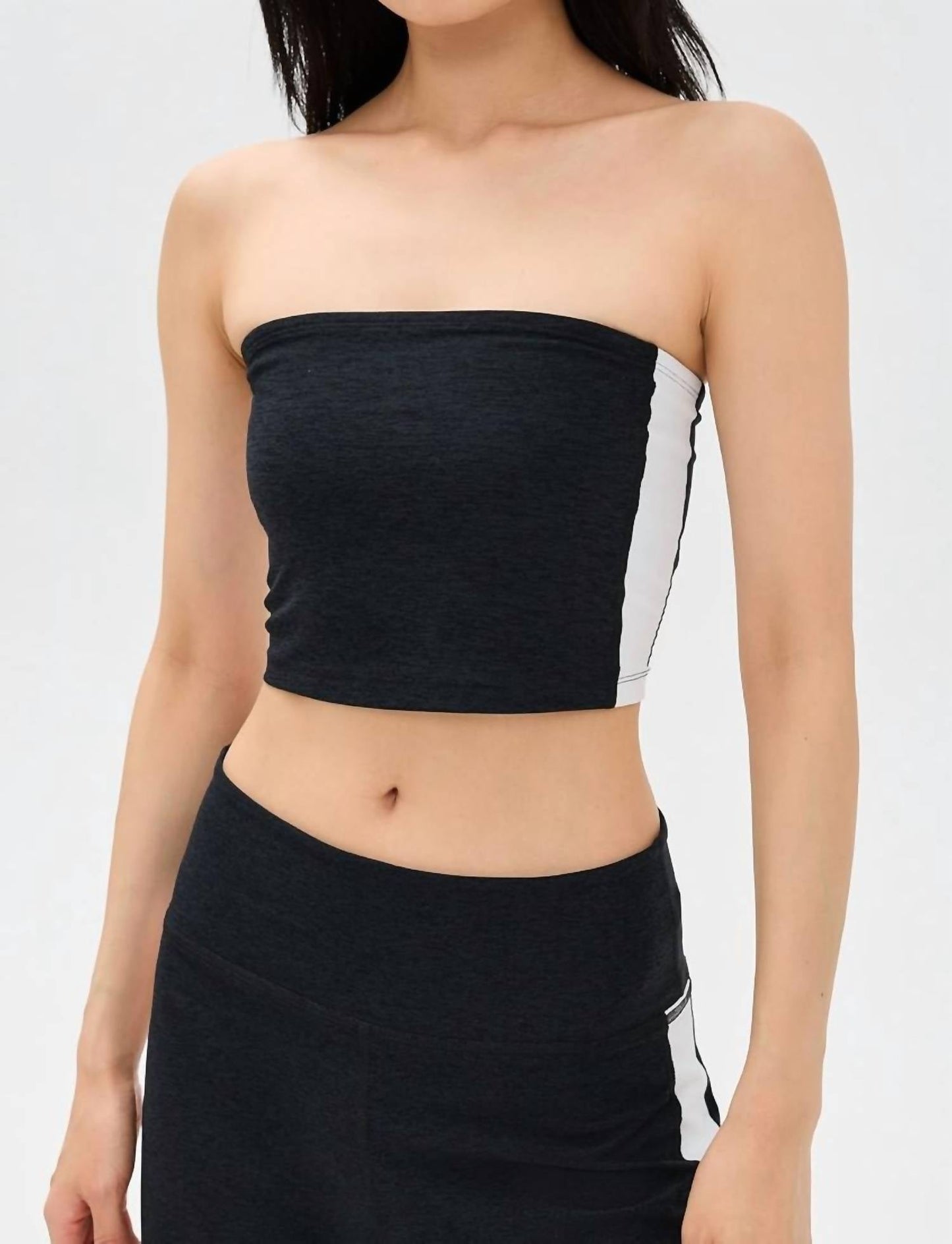 Beyond Yoga - Spacedye Line Up Strapless Cropped Top