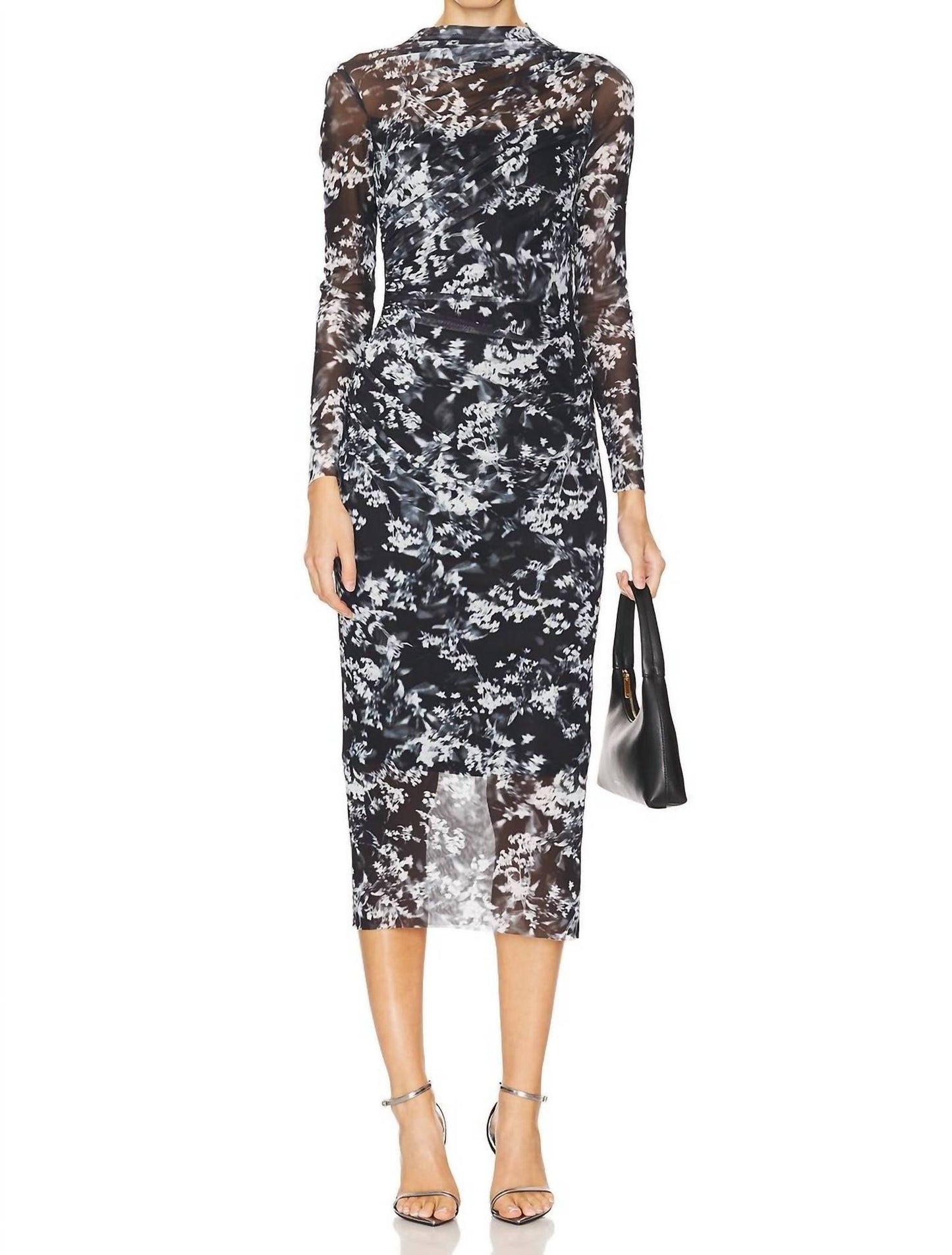 Steve Madden - Maureen Printed Long Sleeve Midi Dress