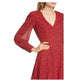 Alice + Olivia - Leopard Print Long Sleeve Chiffon Fit & Flare Mini Dress