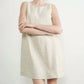 Aaron & Amber - Sleeveless Linen Shift Dress