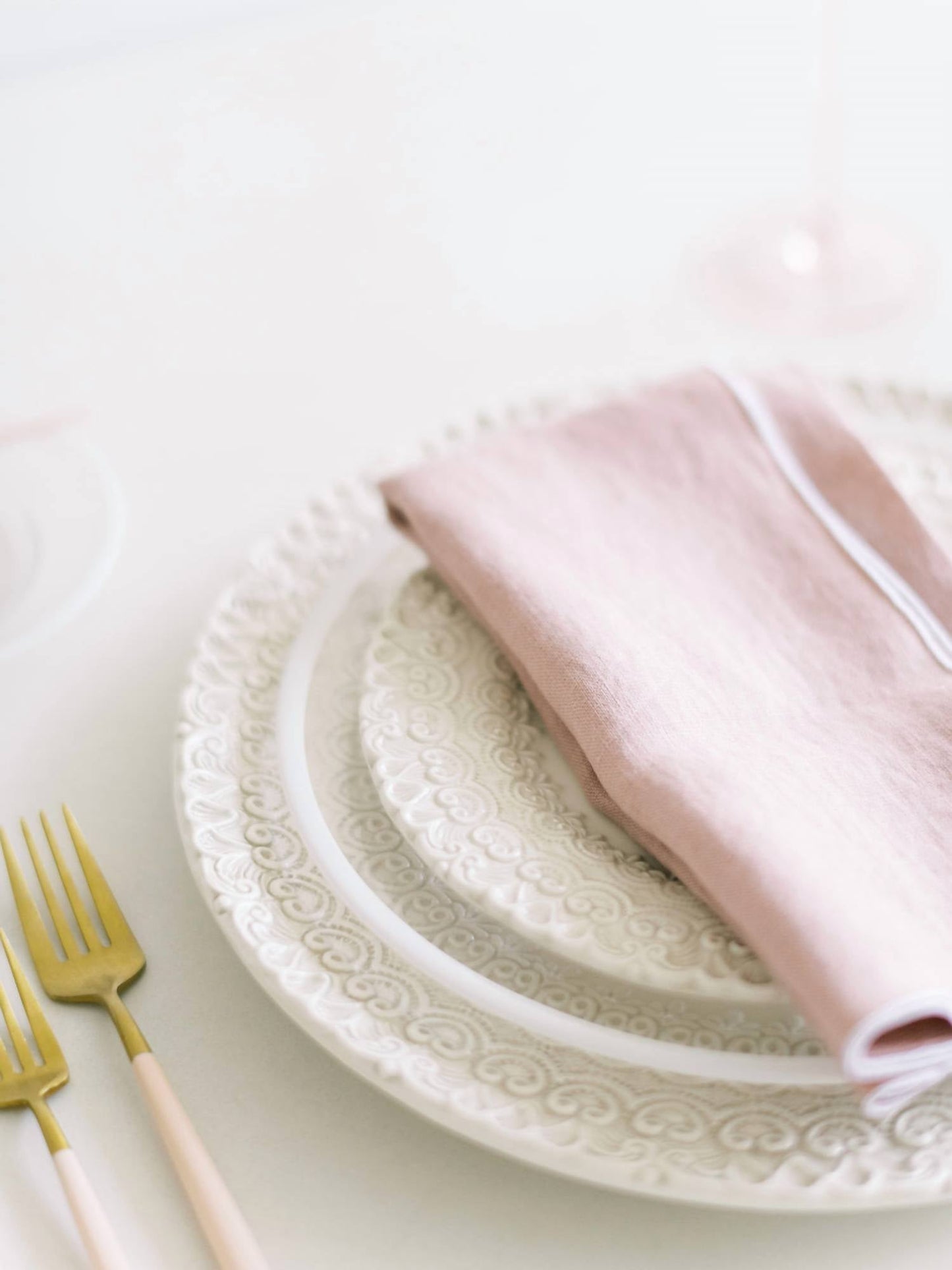 Borrowed Blu - Stone Washed Linen Napkins Set Of 4