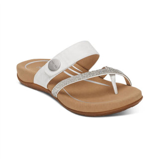 Aetrex - Sandália feminina ajustável Izzy Slide