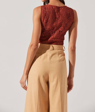 Astr - Kairi Lace High Neck Top