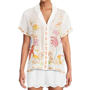 Johnny Was - Camisa com apliques de Piper