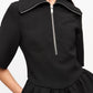 Ganni - Women's Bonded Crepe Mini Dress