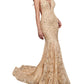 Rachel Allan - Beaded Lace Prom Gown