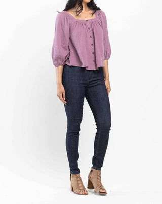 Judy Blue - Calça jeans skinny com bolsos de cintura alta e bordado