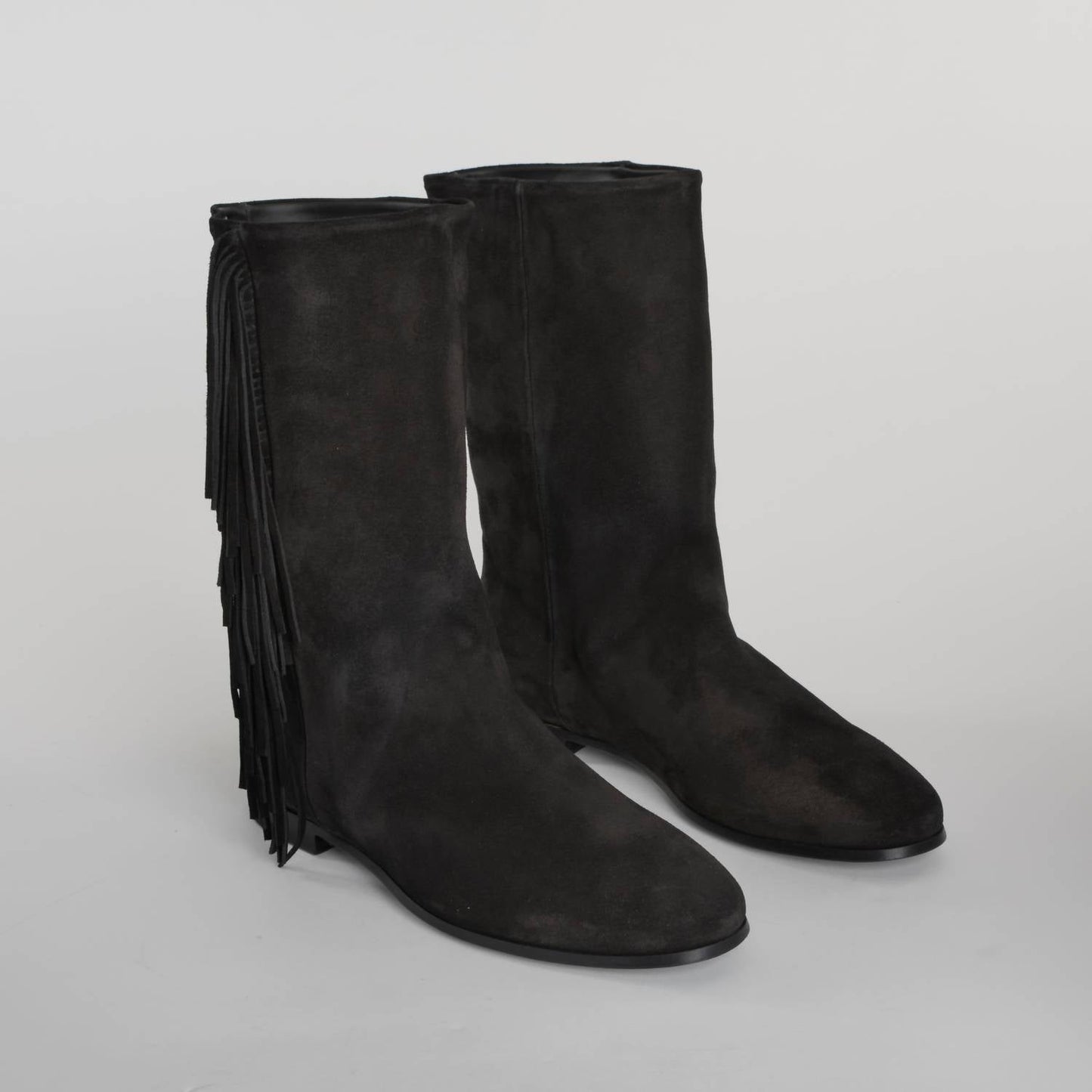 Pierre Hardy - Women's Texas Suede Fringe Mid Boots