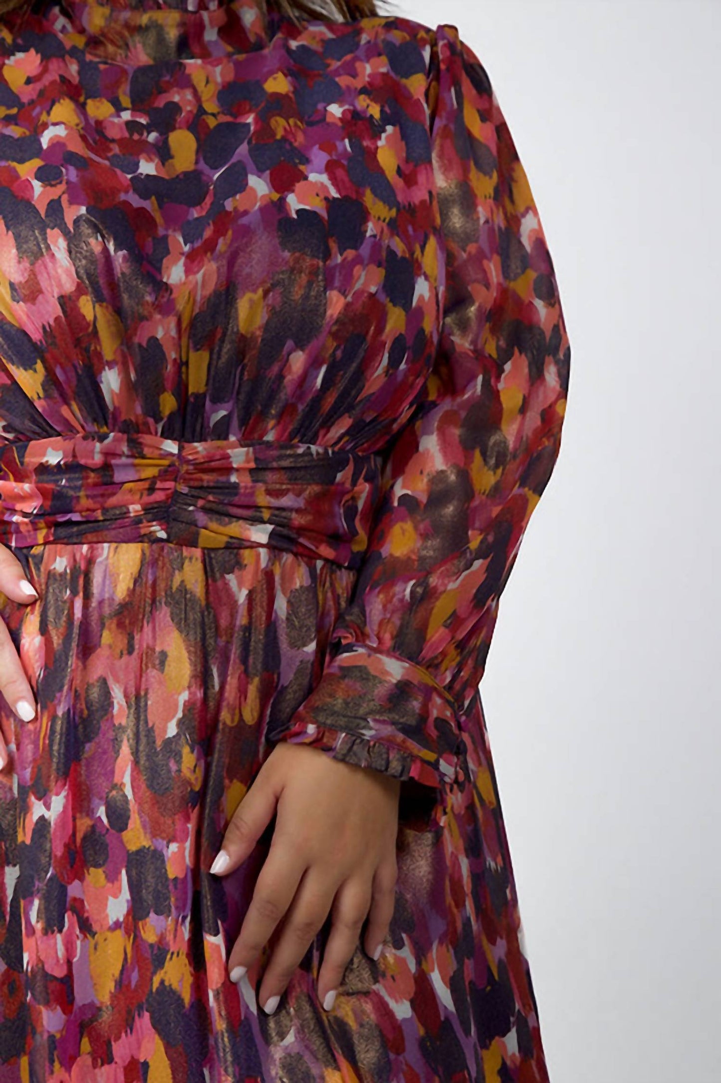 Donna Morgan - Dara Long Sleeve Maxi Dress - Plus