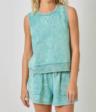 Mystree - Bowie Sleeveless Terry Top