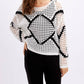 Frank Lyman - Geometric Crochet Knit Top