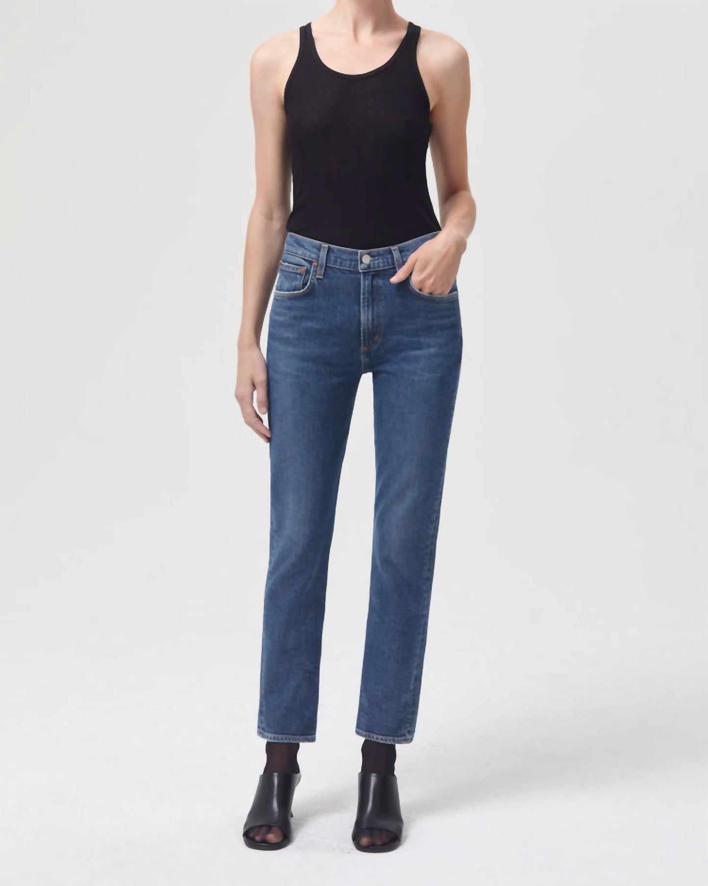 Agolde - Merrel Mid Rise Straight Jeans