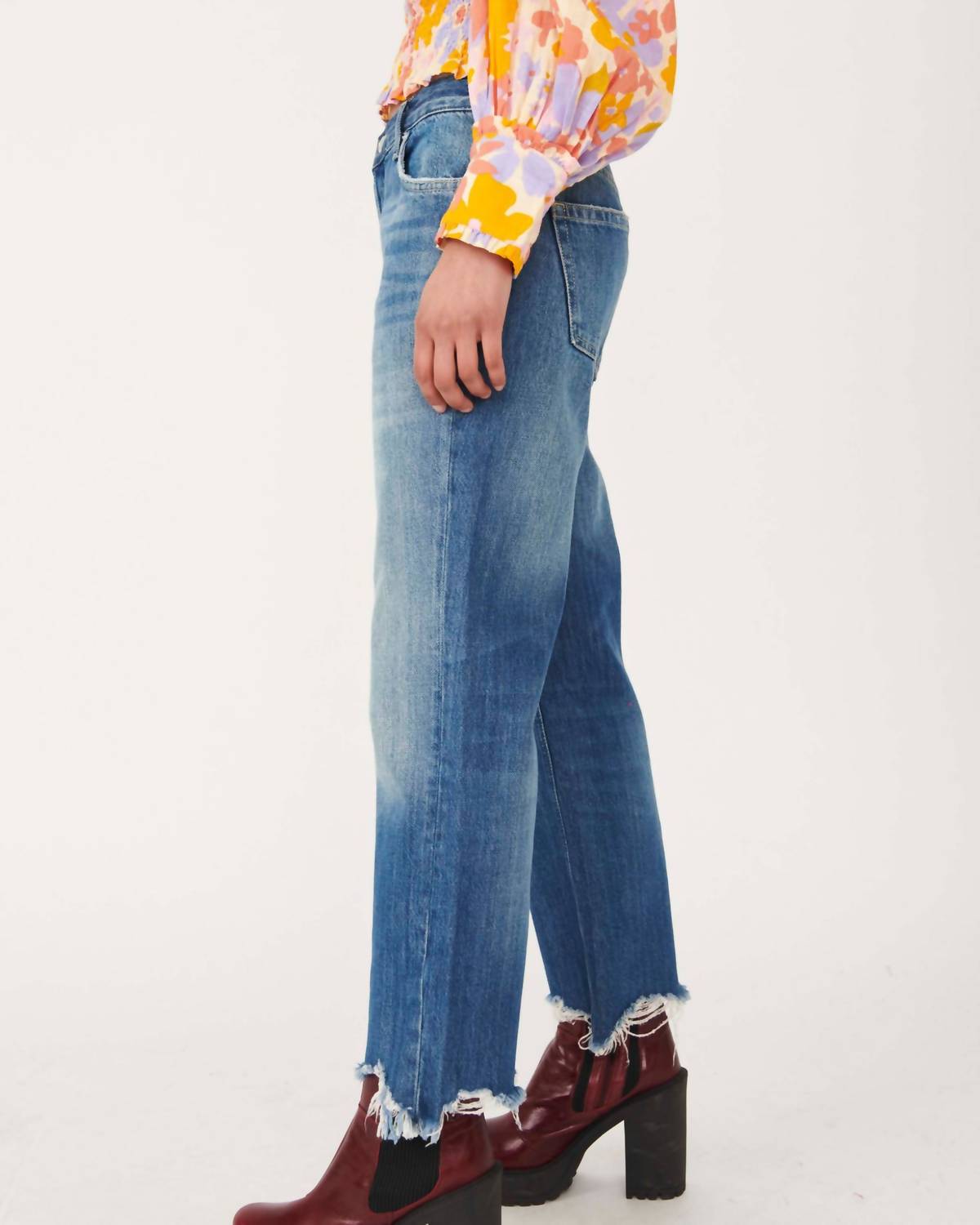 Free People - Maggie Mid-Rise Straight Denim