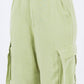 American Bazi - Linen Wide Leg Cargo Pants