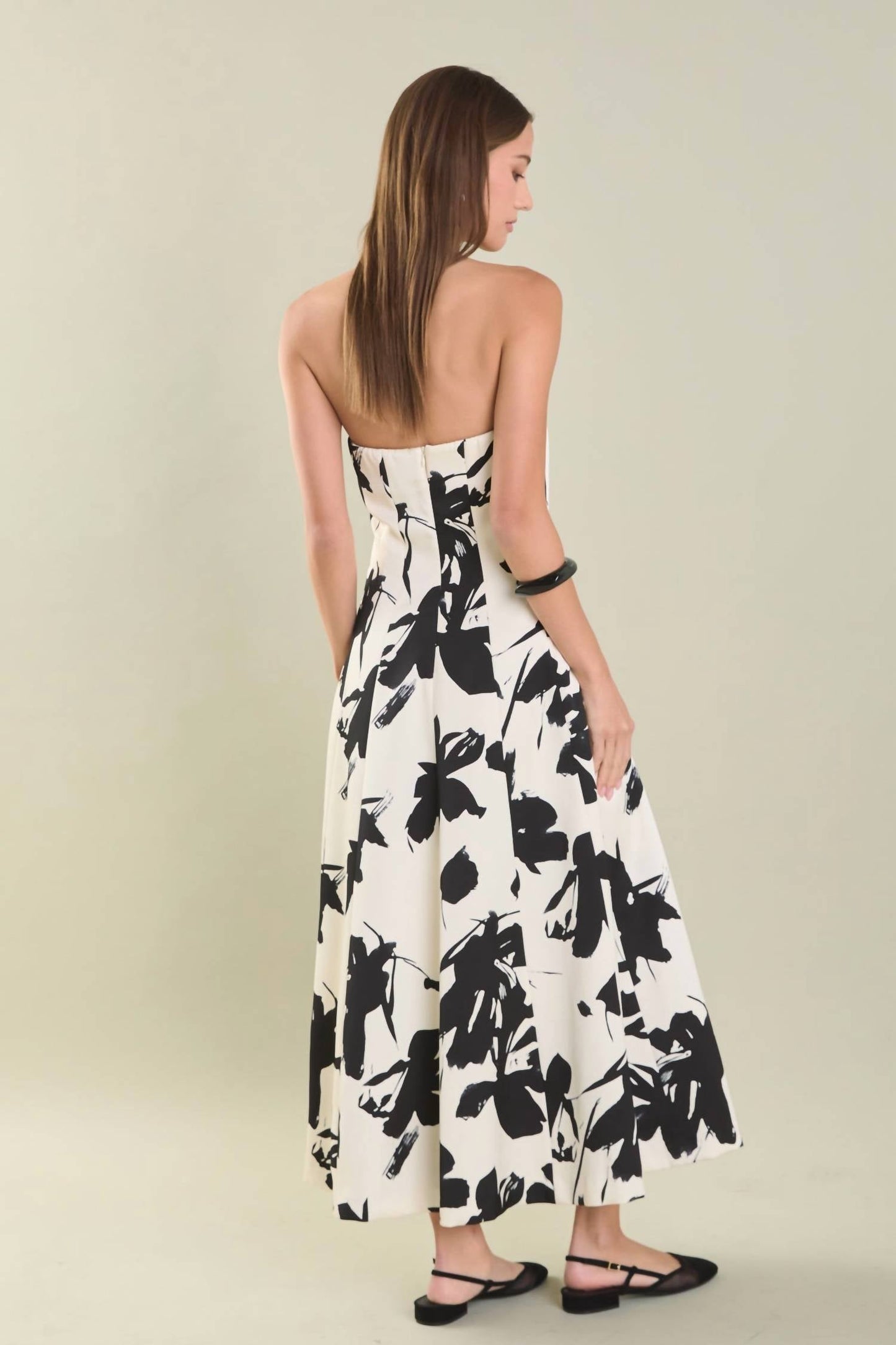 2.7 August Apparel - Flounced Midi Dress