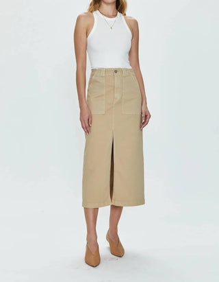 Pistola - Saia utilitária de cintura alta Pamela