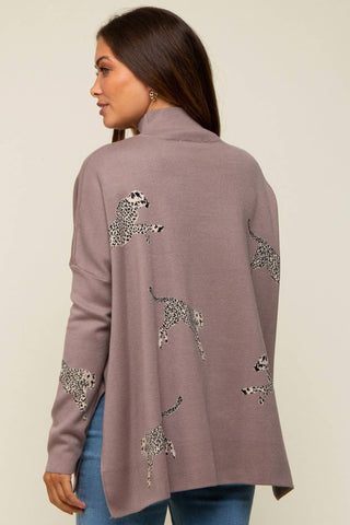 Entro - Leopard Sweater Top