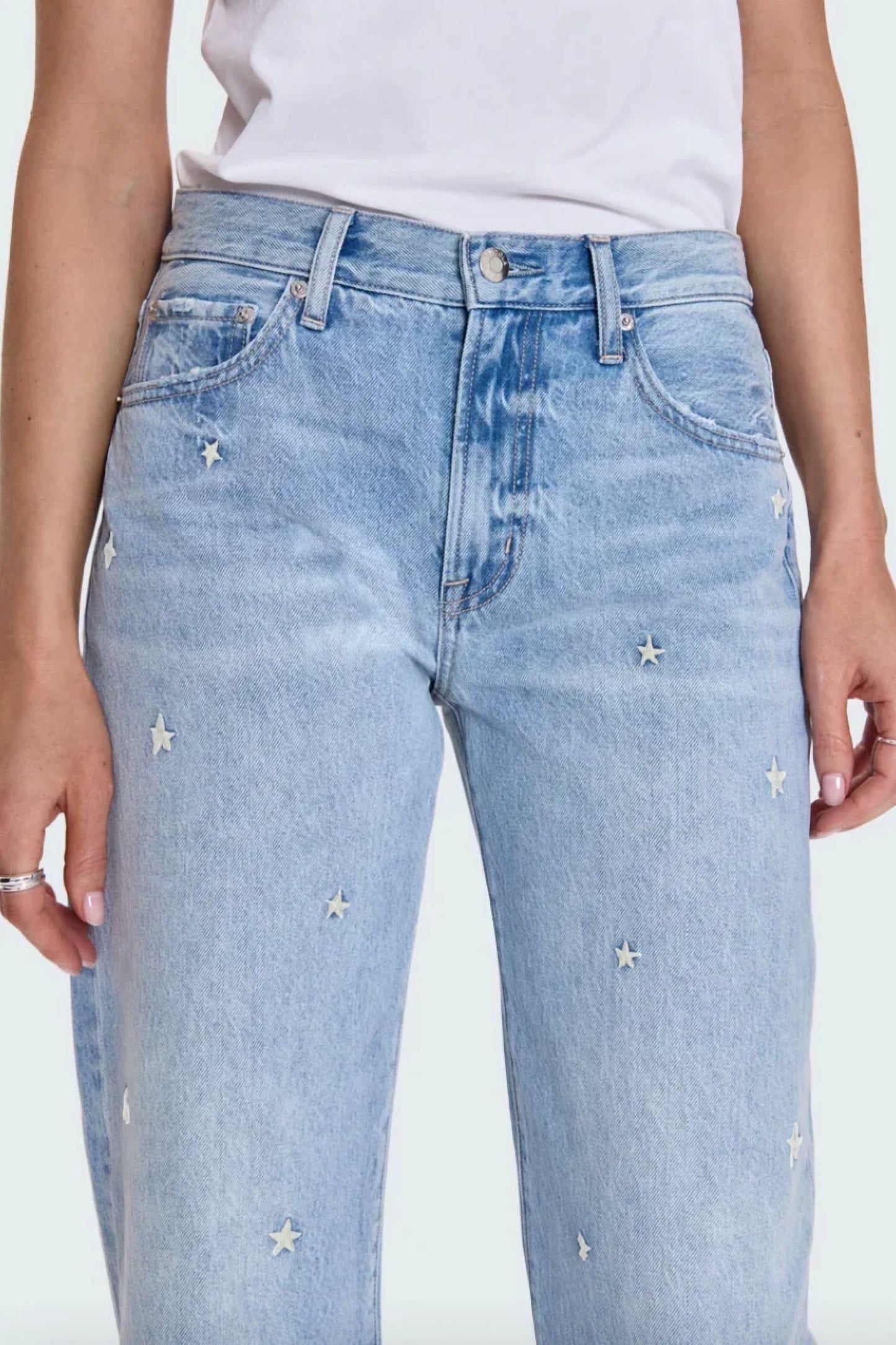 Pistola - Women's Lexi Mid Rise Bowed Straight Denim