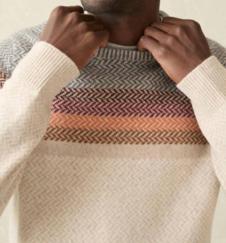 Faherty - Camiseta Donegal Ombré com gola redonda