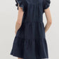Entro - Flutter Sleeve Midi Dress