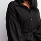 The Curve La - Plus Size Button Front Fit And Flare Dress With Pockets