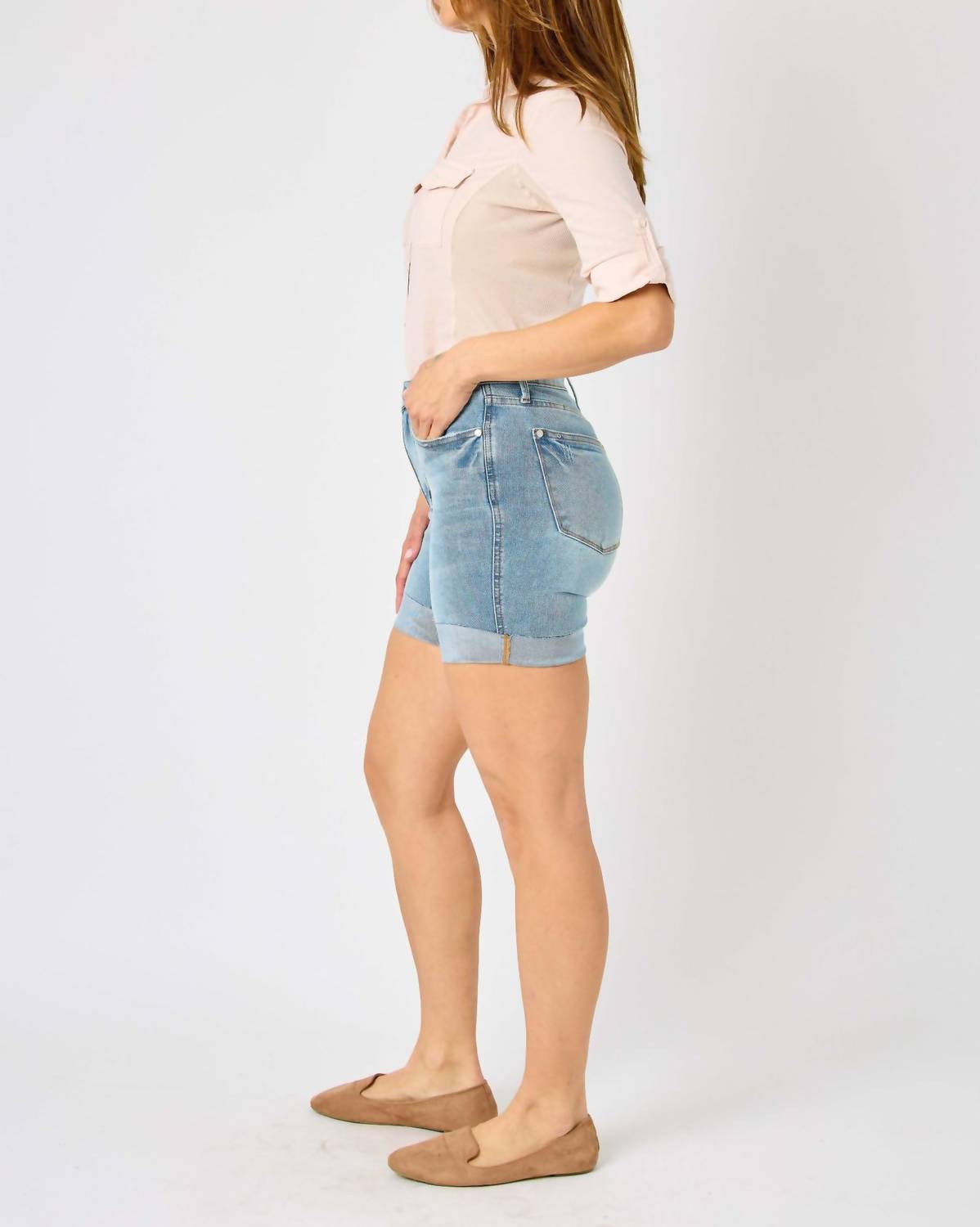 Judy Blue - High Waist Tummy Control Denim Shorts