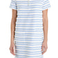 2.7 August Apparel - Fringed Striped Polo Mini Dress
