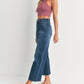 Just Black Denim - Cargo Pocket Cropped Jeans