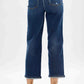 Judy Blue - Destroyed Pocket Wide Leg Jeans
