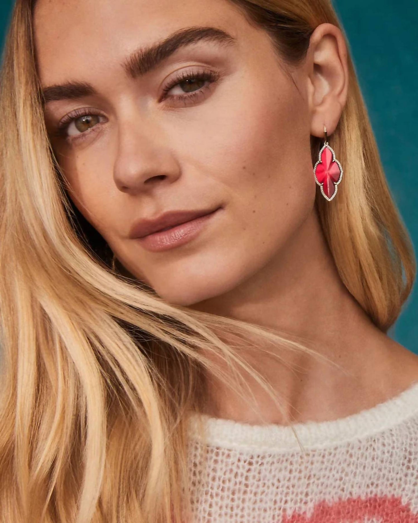 Kendra Scott - Abbie Pave Frame Drop Earrings