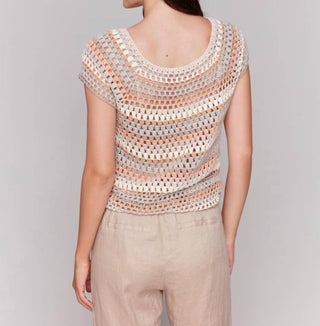 Charlie B - Knitted Short Sleeve Top