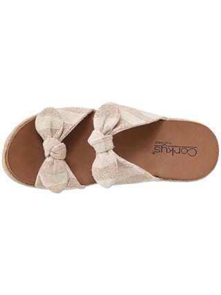 Corkys Footwear - Sandálias de cunha listradas Tie The Knot femininas