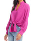 Karen Kane - Long Sleeve Tie-Front Top