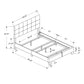 Transitional Upholstered Bed Frame