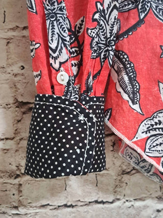 Cino - Women's Floral Long Sleeve Button Up Shirt