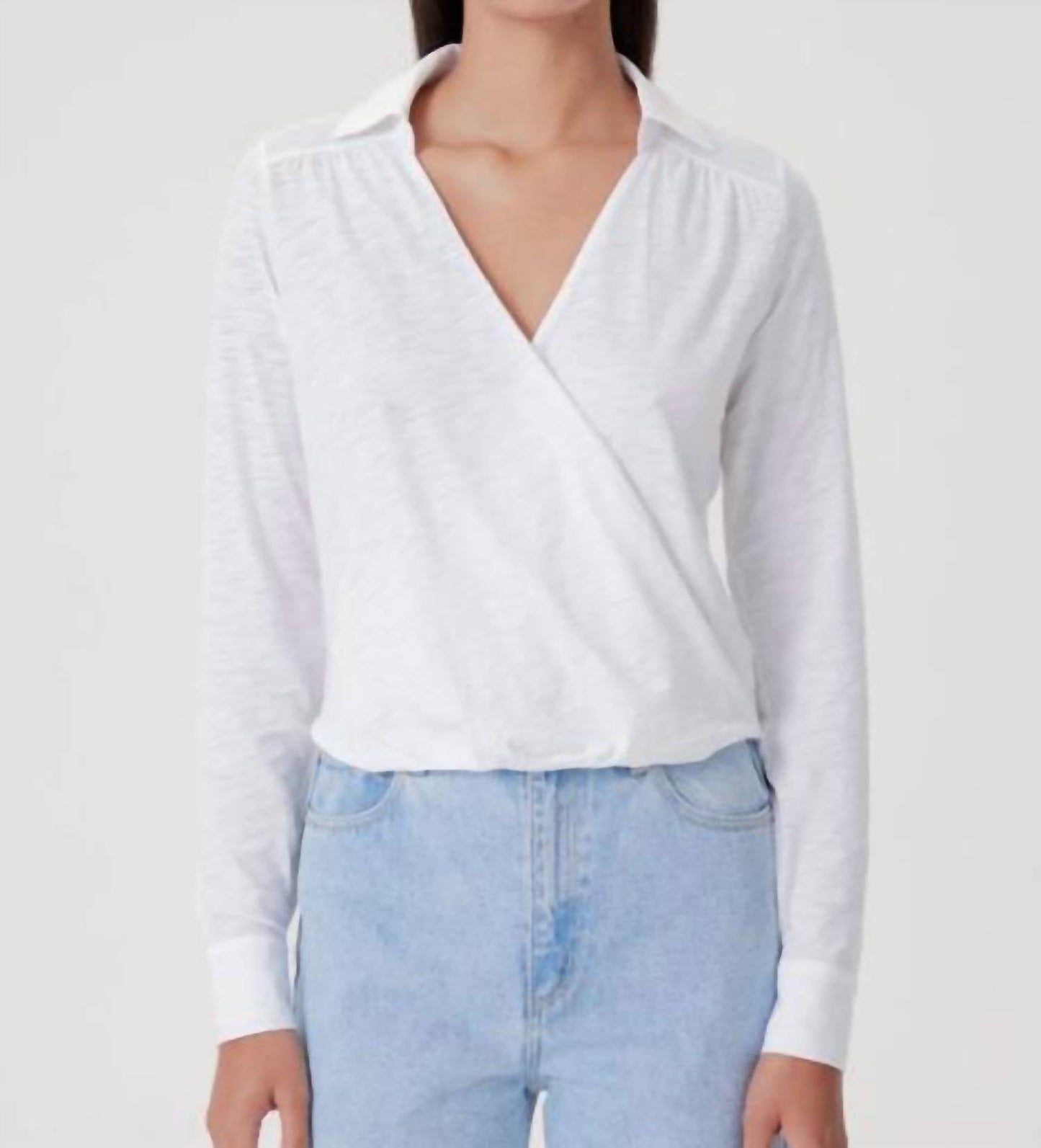 Goldie - LONG SLEEVE DRAPED TOP
