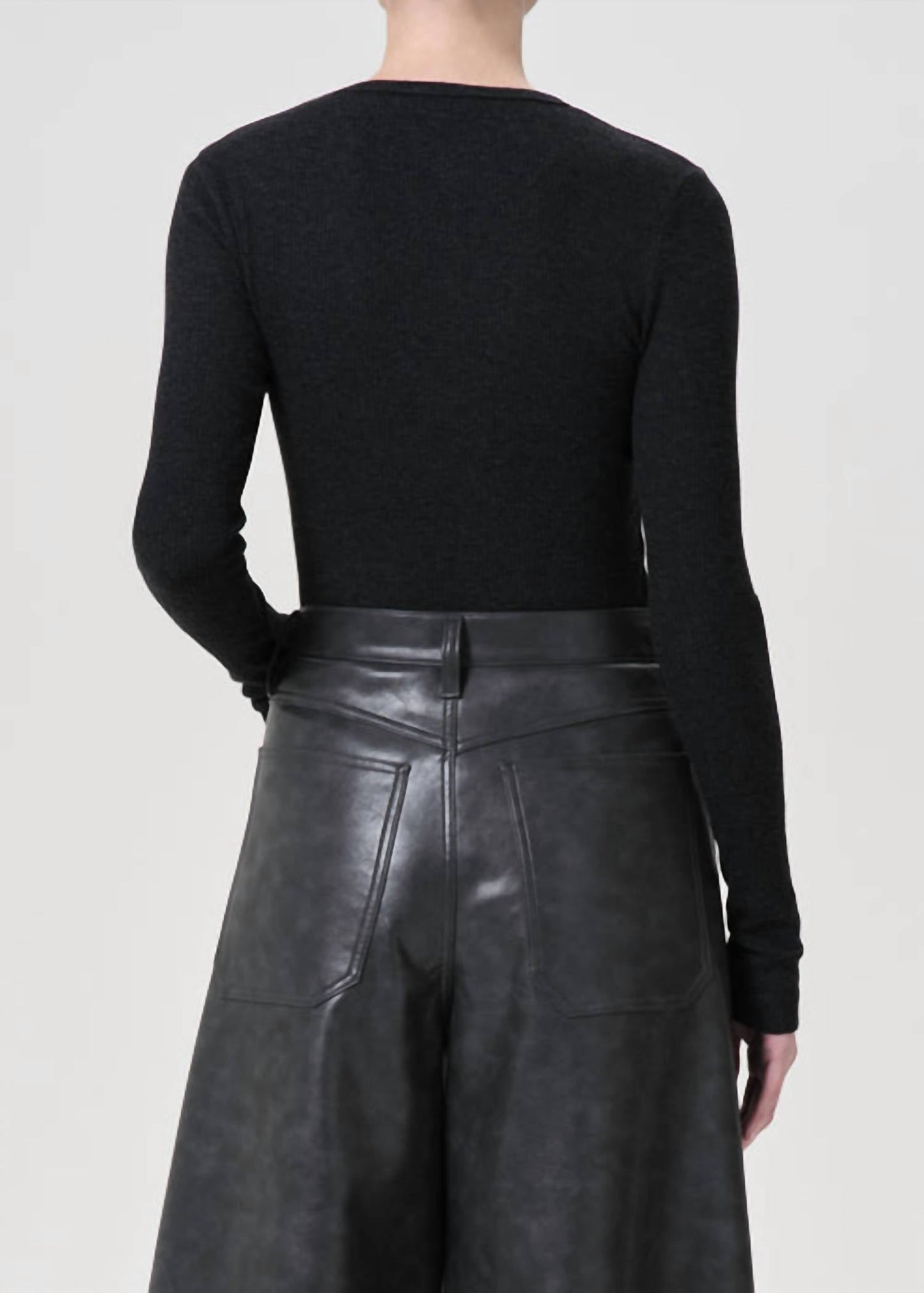 Agolde - Delphi Slim Ribbed Tee