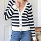 Emerson Fry - Striped V-neck Cardigan