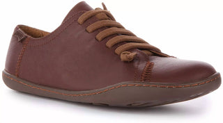 Camper - Sapato de couro casual feminino estilo cami slip-on com ajuste largo