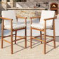 Outdoor Counter Height Bar Stools Set of 2 with Cushions