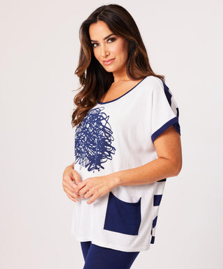 Angel Apparel - Abstract Oversized Top