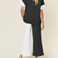 Double Take - Chic Textured T-Shirt & Pants Set