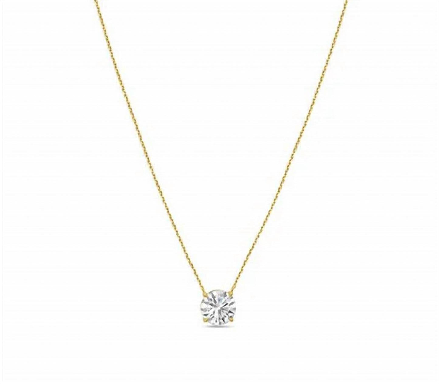 Diana M Jewels - 12.00 Cts Lab Grown Diamond Solitaire Pendant Necklace