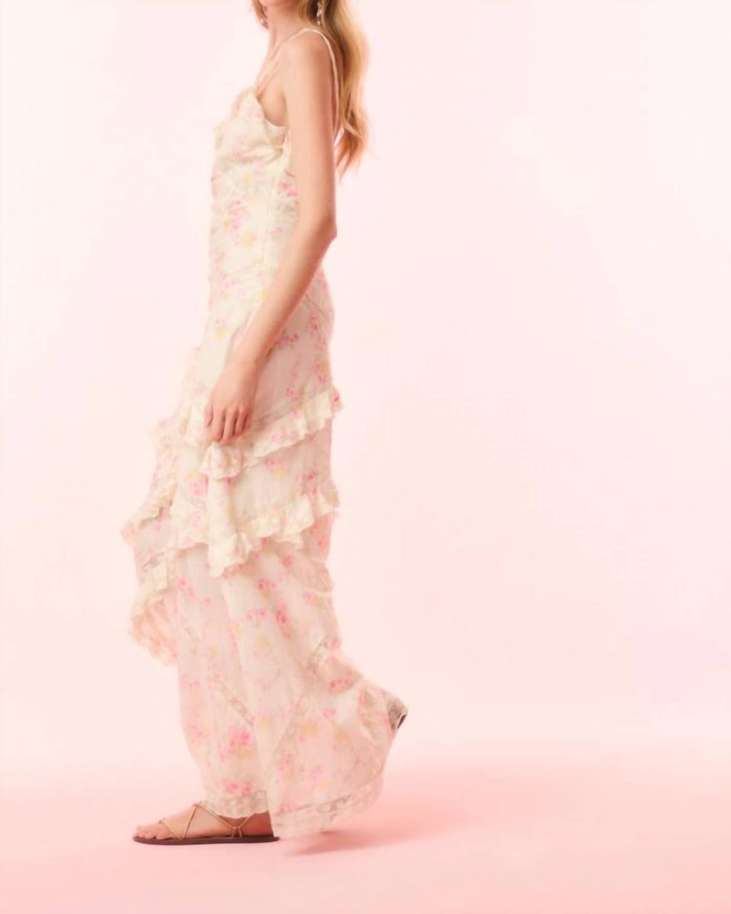 Loveshackfancy - Nocelle Cotton Floral Maxi Dress